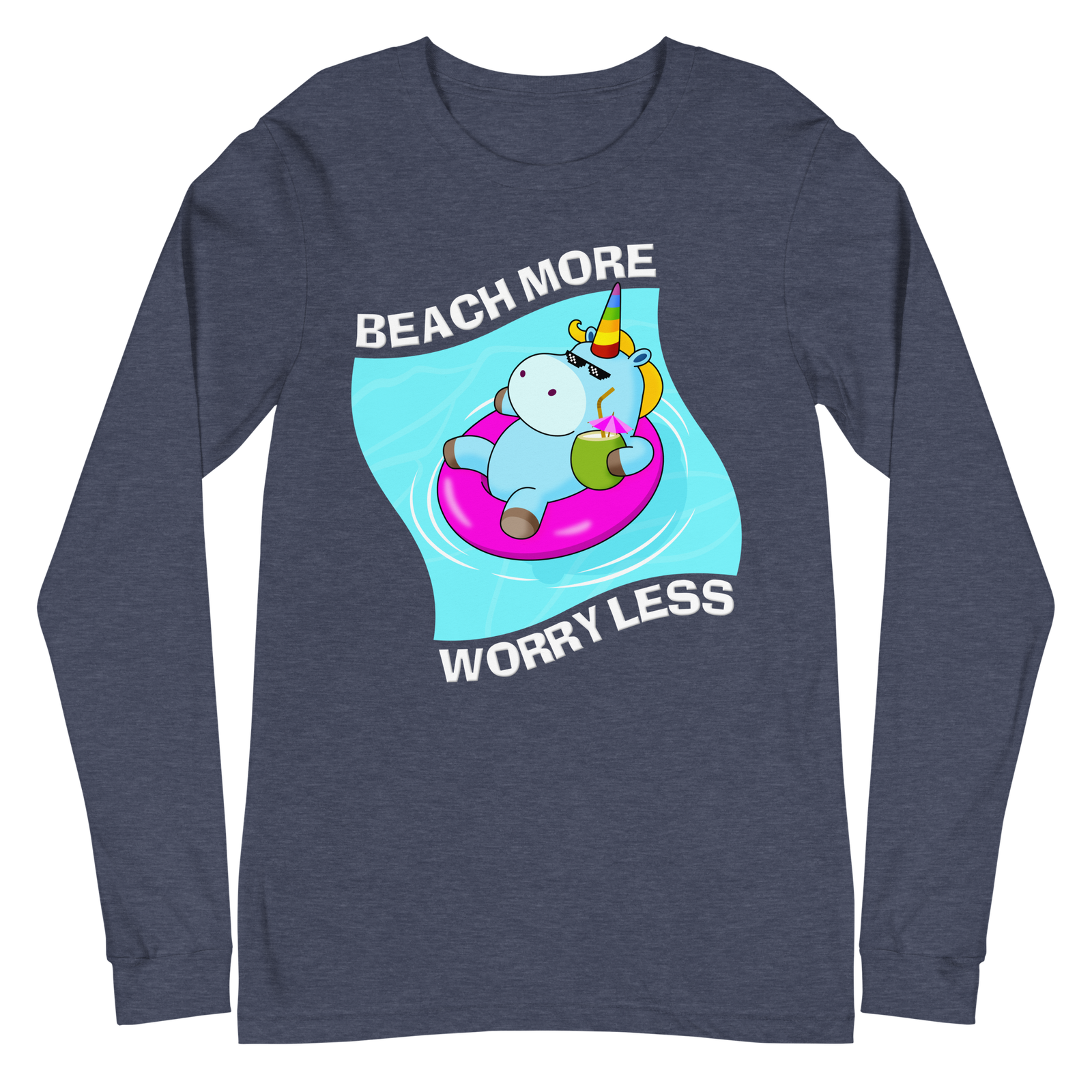 Badass Unicorn. Beach More, Worry Less. - Image 2