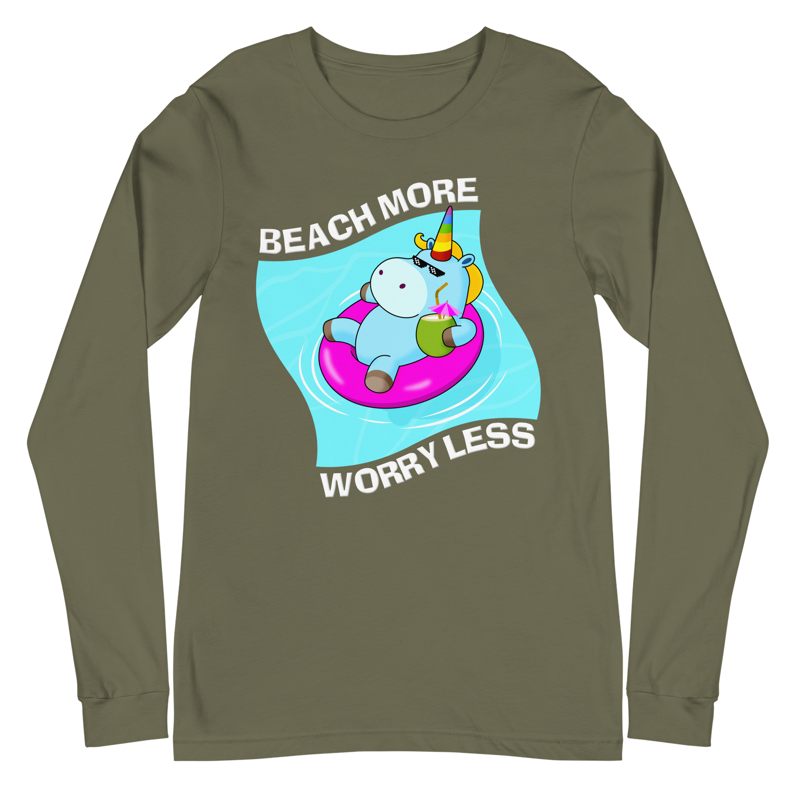 Badass Unicorn. Beach More, Worry Less. - Image 3